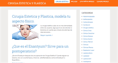Desktop Screenshot of cirugiaesteticayplastica.net
